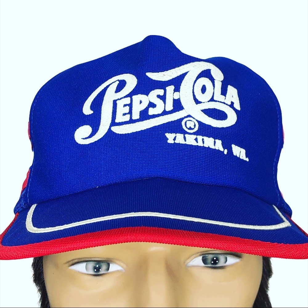 Vintage Pepsi Cola Three Stripe Rare Yakima WA Hat - Picture 3 of 11